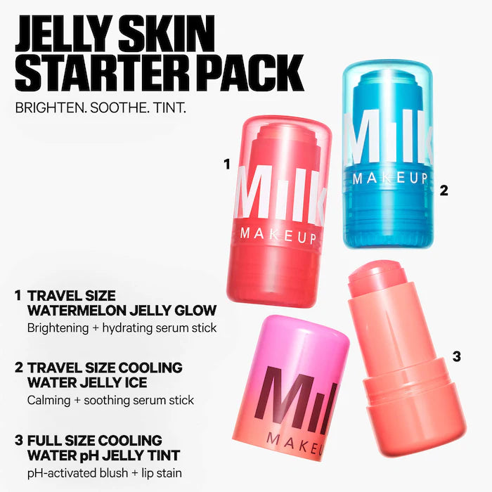 MILK MAKEUP | Jelly Skin Starter Pack Skincare + Tint Trio