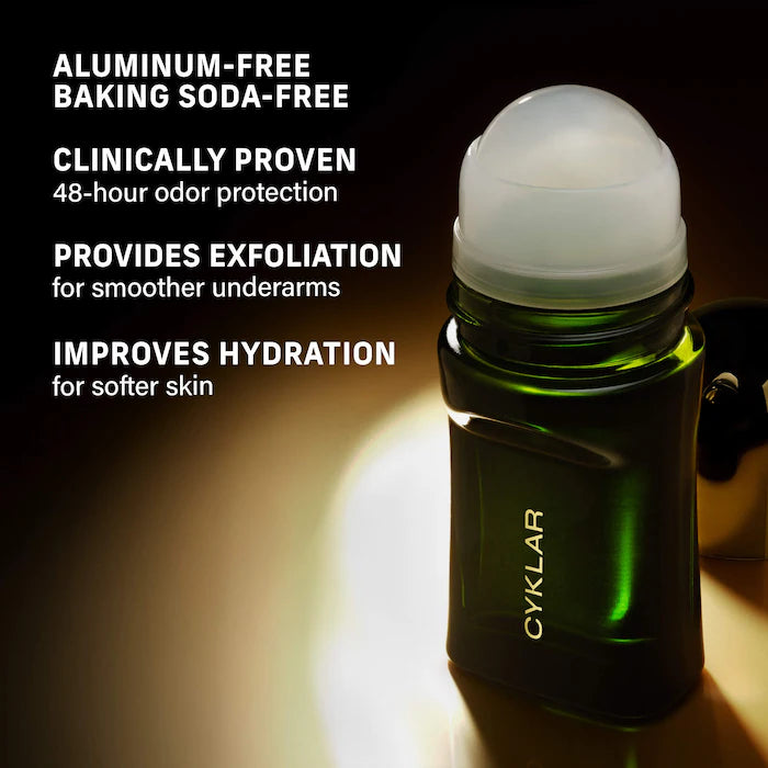 CYKLAR | Bergamot Bond Mandelic Acid Brightening Deodorant Gel with 48-Hour Odor Protection