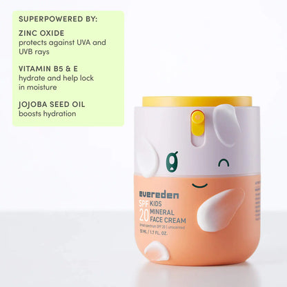 Evereden  |  Kids 2-in-1 Mineral Face Cream & Sunscreen SPF20