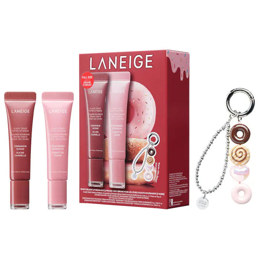 LANEIGE |Glaze Craze Donut Delight Hydrating Tinted Lip Serum Duo