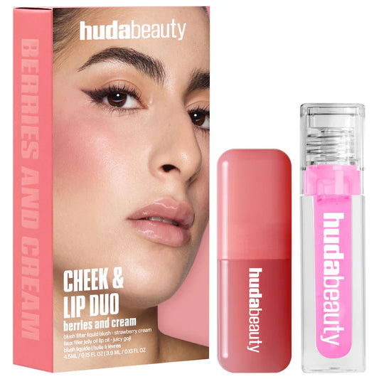 HUDA BEAUTY | Berries and Cream Cheek and Lip Duo