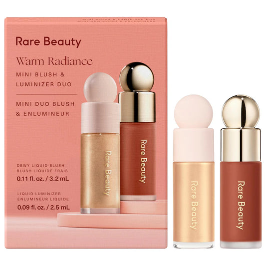 Rare Beauty | Mini Warm Radiance Blush & Luminizer Duo Makeup Gift Set