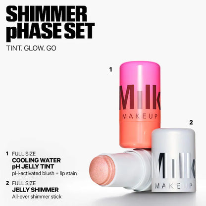MILK MAKEUP | Shimmer pHase Cooling Water Jelly Tint + Highlight Set