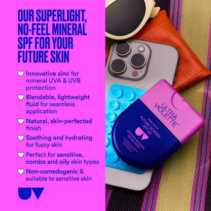 Ultra Violette | Future Screen SPF 50 Mini Mate Mineral Fragrance Free Facial Sunscreen Serum