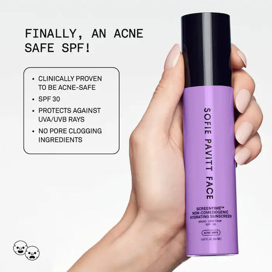 SOFIE PAVITT FACE | Screentime Non-Comedogenic Hydrating Sunscreen SPF 30