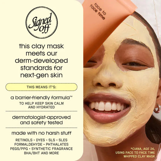 Sincerely Yours | Face To Face Time Gentle Pore-Purifying Whipped Clay Mask