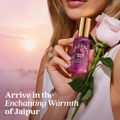 Fable & Mane | Jaipur Rose Hair & Body Mist with Saffron + Black Amber
