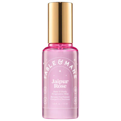 Fable & Mane | Jaipur Rose Hair & Body Mist with Saffron + Black Amber