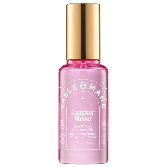 Fable & Mane | Jaipur Rose Hair & Body Mist with Saffron + Black Amber