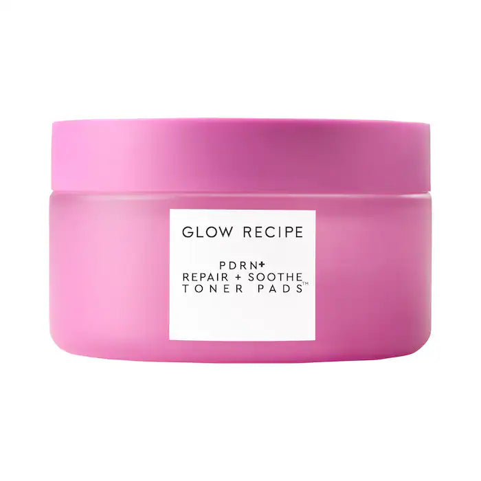 Glow Recipe | PDRN Repair + Soothe Korean Prickly Pear Toner Pads for Skin Barrier Repair