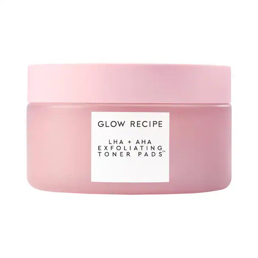 Glow Recipe | LHA + AHA Korean Watermelon Toner Pads for Hydration and Gentle Exfoliation