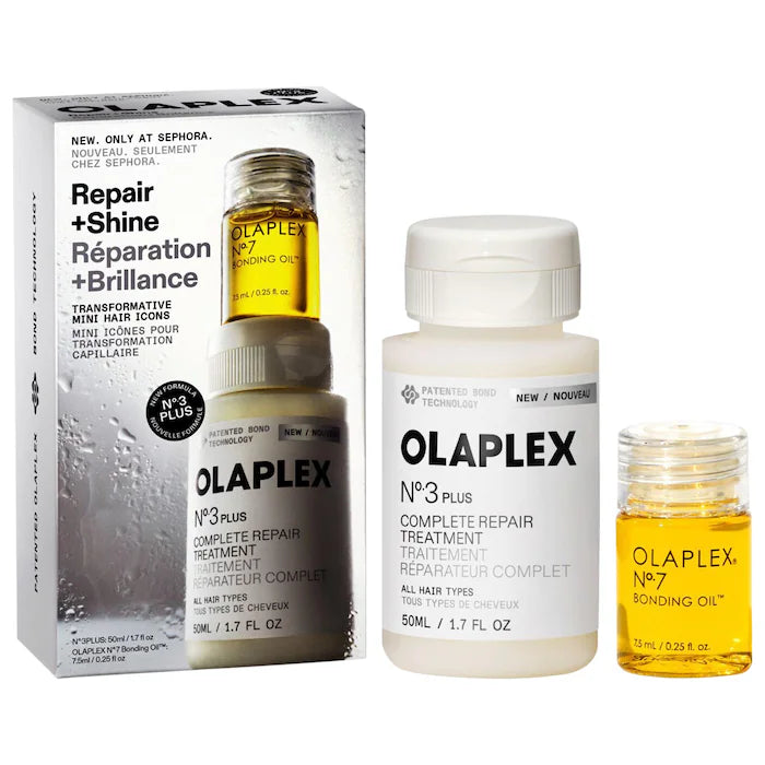 Olaplex | Mini Bond Repair Hair Treatment and Anti-Frizz Hair Oil Set