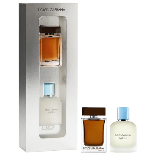 Dolce & Gabbana | The One for Men Eau de Parfum & Light Blue Eau de Toilette Mini Colonia Duo Set