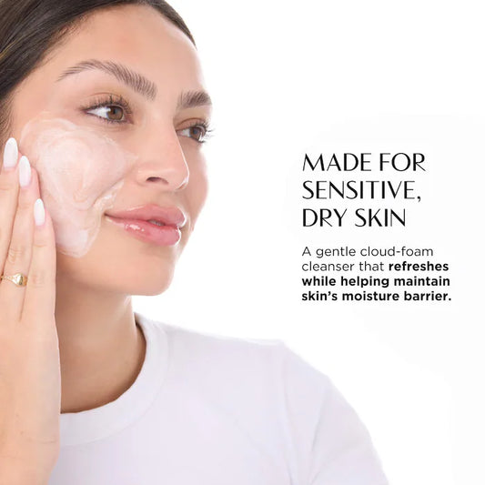 OLIVIAUMMA | Cloud Foam Brightening and Hydrating Face Cleanser with Rice Bran and Apricot Seed Powder