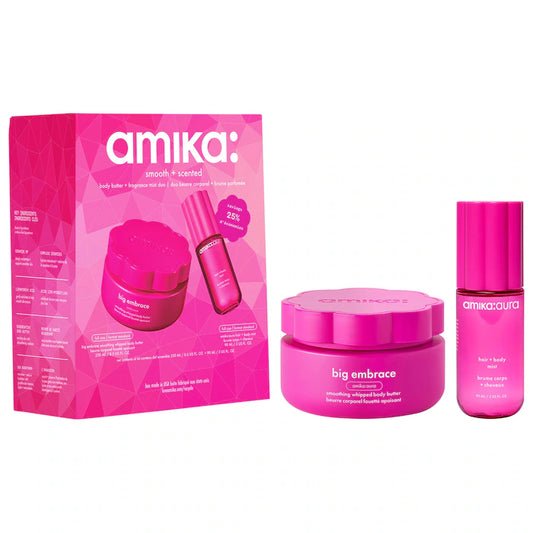 Amika | Set de regalo de manteca corporal y bruma aromática Smooth + Scented