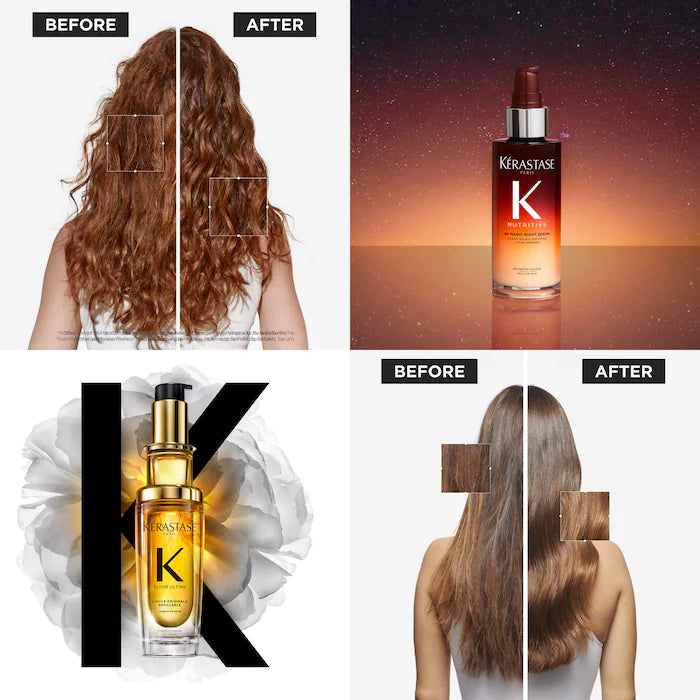 Kerastase | Mini Elixir Ultime Hair Oil & 8H Magic Night Serum Hair Gift Set
