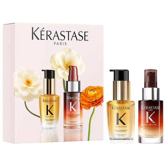 Kerastase | Mini Elixir Ultime Hair Oil & 8H Magic Night Serum Hair Gift Set
