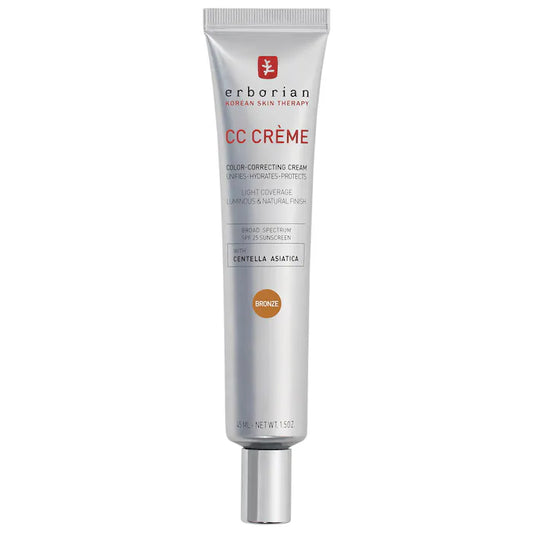 Erborian | CC Cream Color-Corrector for Natural Luminous Finish with Korean Centella Asiatica Extract