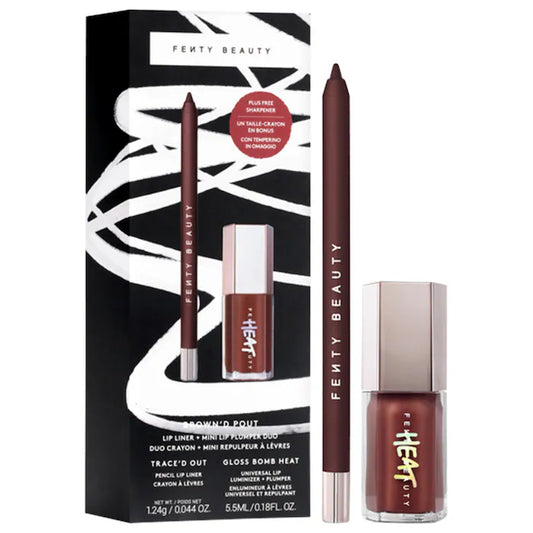 Fenty Beauty by Rihanna | Brown'd Pout Lip Liner + Mini Lip Plumper Duo