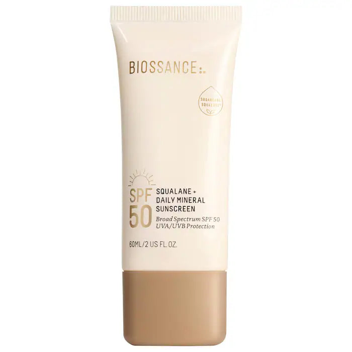 Biossance | Daily Hydration Mineral Face Sunscreen SPF 50 + Squalane