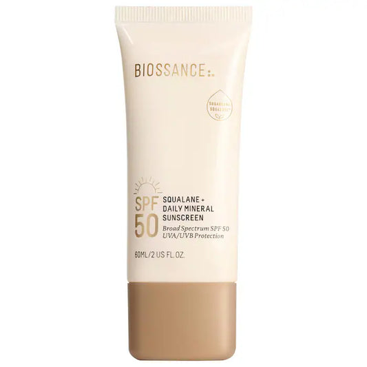 Biossance | Daily Hydration Mineral Face Sunscreen SPF 50 + Squalane