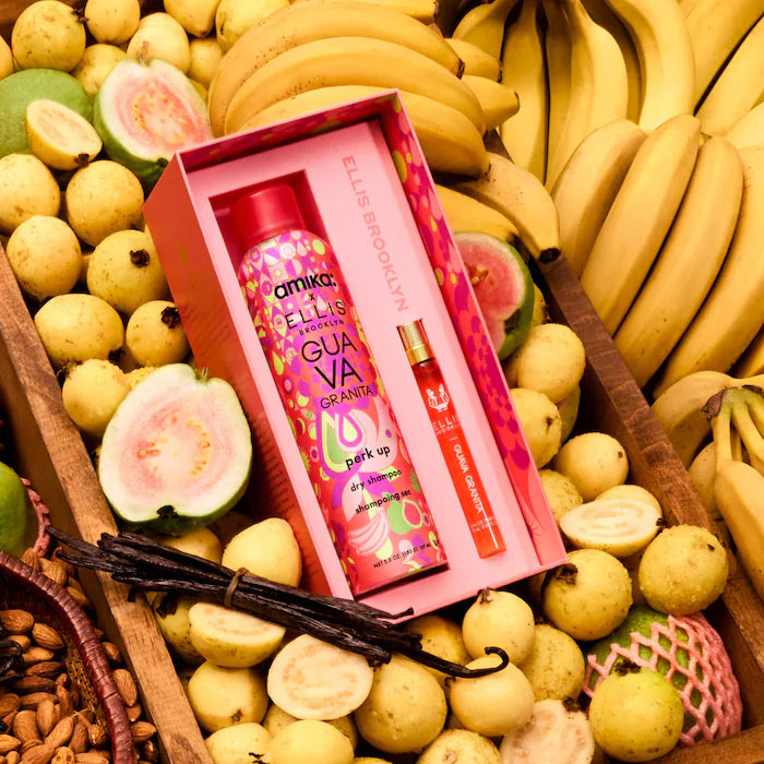 Ellis Brooklyn | GUAVA GRANITA Travel Spray x Amika Perk Up Dry Shampoo Set