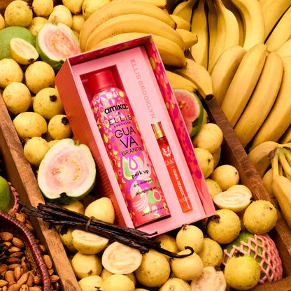 Ellis Brooklyn | GUAVA GRANITA Travel Spray x Amika Perk Up Dry Shampoo Set