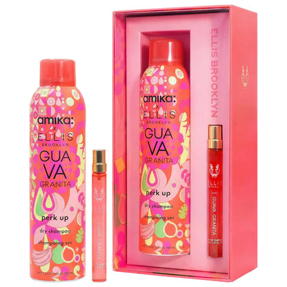 Ellis Brooklyn | GUAVA GRANITA Travel Spray x Amika Perk Up Dry Shampoo Set