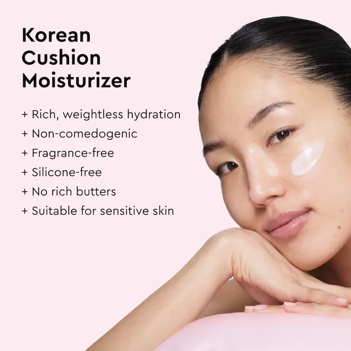 Glow Recipe | Watermelon Milk Peptide Cushion Cream™ Refillable Moisturizer for Dry Skin & Barrier Support