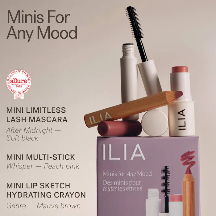 ILIA | Minis for Any Mood Eye, Cheek, and Lip Set