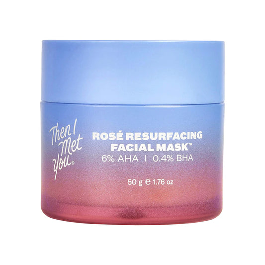 Then I Met You | Rosé Resurfacing & Brightening BHA + AHA Facial Mask for Minimized Pores