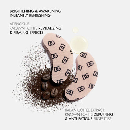 Dolce & Gabbana | No-Puff Caffeine Eye Patches Depuffing & Brightening Gel Pads with Adenosine