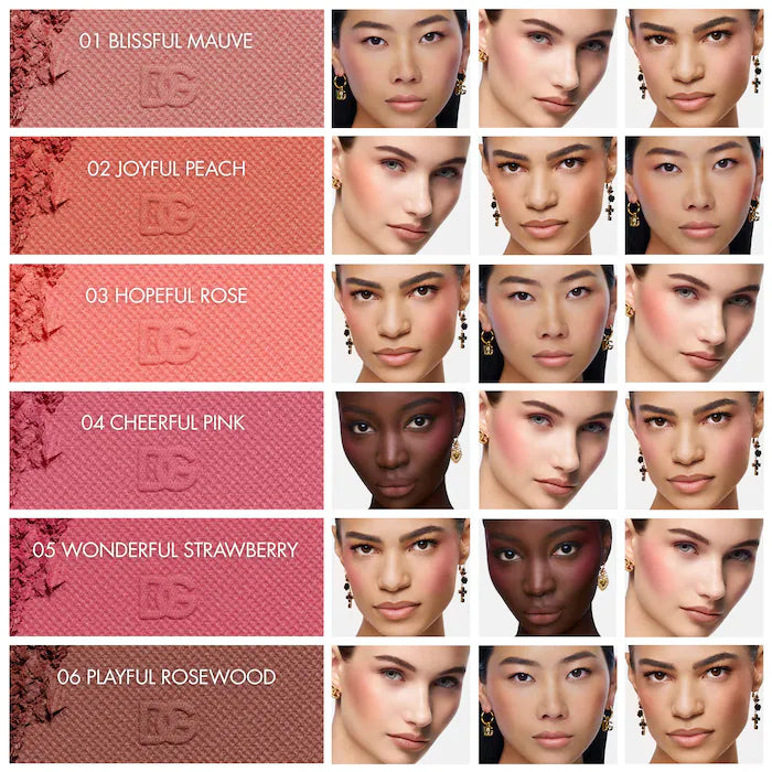 Dolce & Gabbana | Cheeks&Eyes Match Long-Lasting Powder Blush with Italian Raspberry
