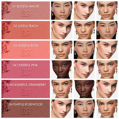 Dolce & Gabbana | Cheeks&Eyes Match Long-Lasting Powder Blush with Italian Raspberry