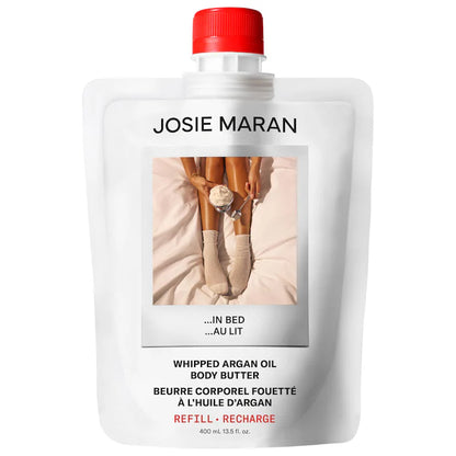 Josie Maran | ...In Bed (Whipped Vanilla Milk + Cashmere Musk) - Whipped Argan Oil Refilllable Body Butter Jar