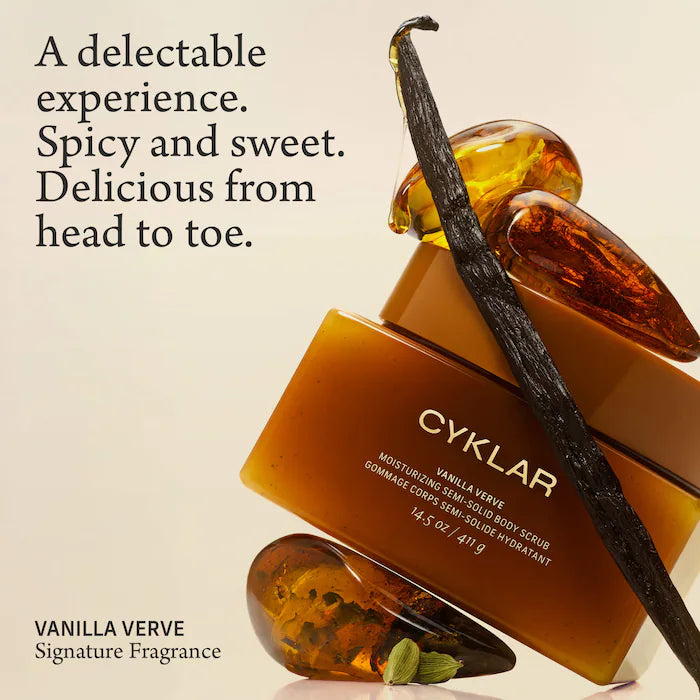 CYKLAR | Vanilla Verve Moisturizing Semi-Solid Body Scrub with Shea Butter