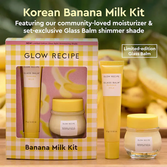Glow Recipe | Banana Moisturizing Cream & Shimmer Lip Treatment Duo