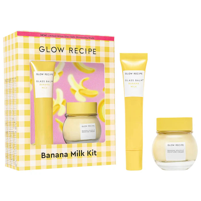 Glow Recipe | Banana Moisturizing Cream & Shimmer Lip Treatment Duo