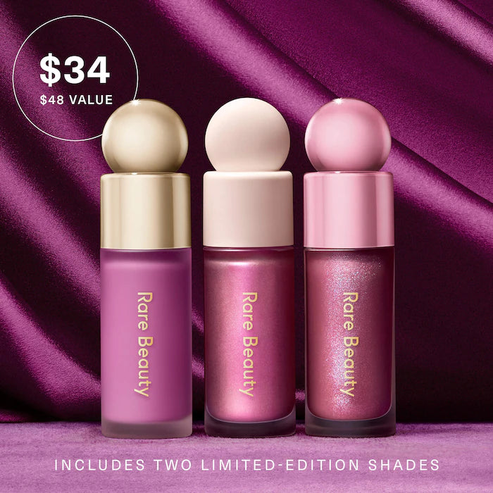 Rare Beauty | Violet Faves Mini Cheek and Lip Trio Makeup Gift Set