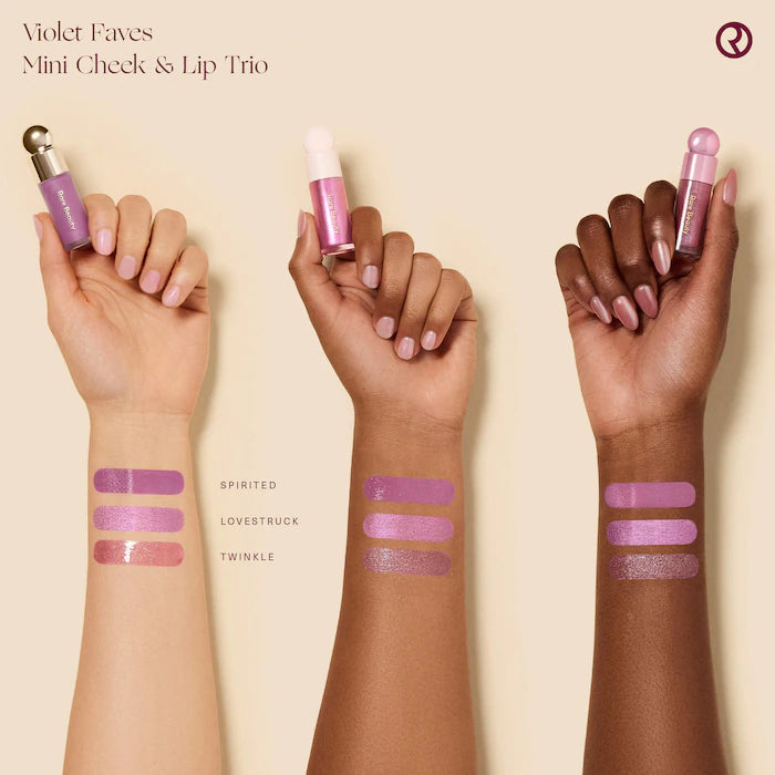 Rare Beauty | Violet Faves Mini Cheek and Lip Trio Makeup Gift Set
