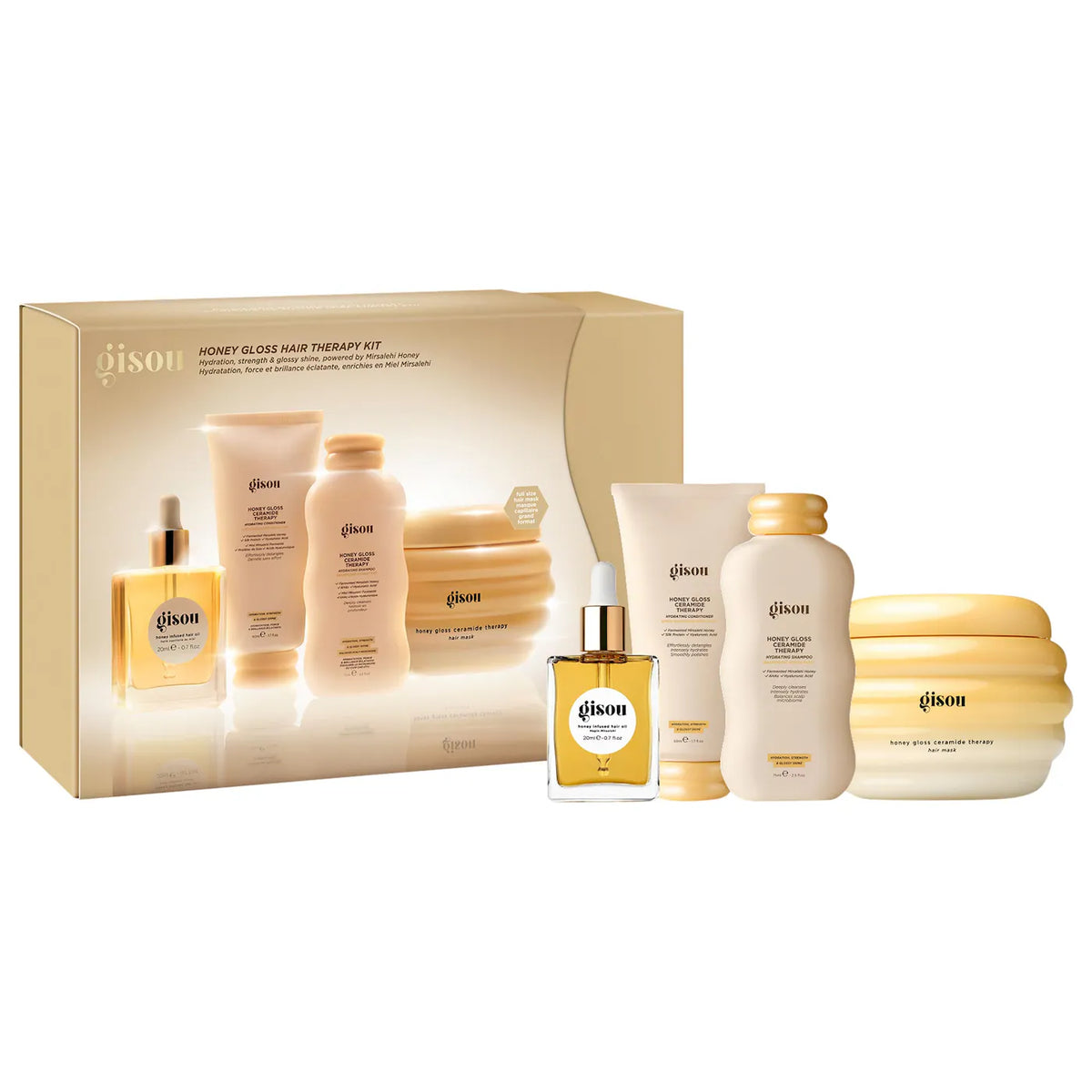 Gisou | Honey Gloss Hair Therapy Set