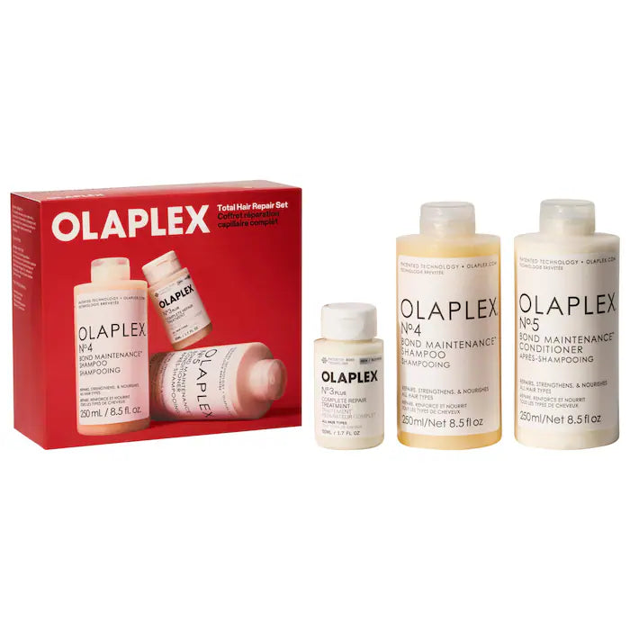 Olaplex | Total Hair Repair Pre-Shampoo Treatment, Shampoo & Conditioner Gift Set