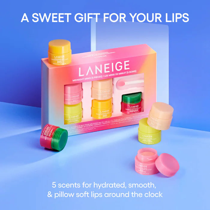 LANEIGE | Midnight Minis Hydrating Lip Sleeping Mask Treatment 5 pc. Gift Set