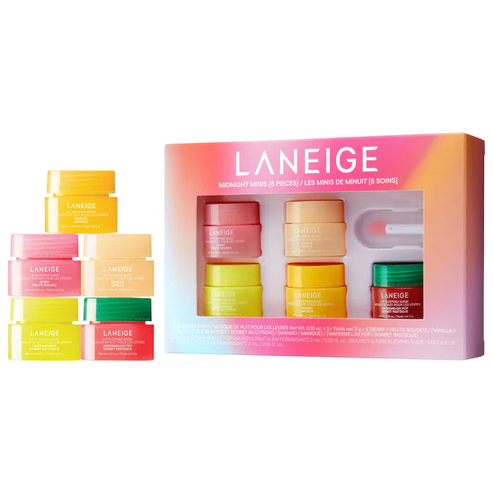 LANEIGE | Midnight Minis Hydrating Lip Sleeping Mask Treatment 5 pc. Gift Set
