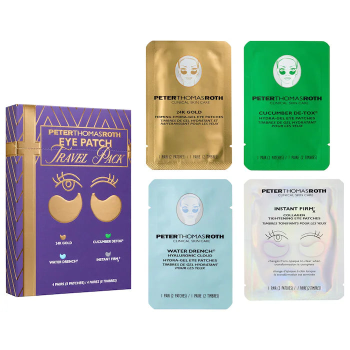 Peter Thomas Roth | Eye Mask Patches Travel Gift Set for Fine Lines, Dark Circles, Puffiness and Dryness