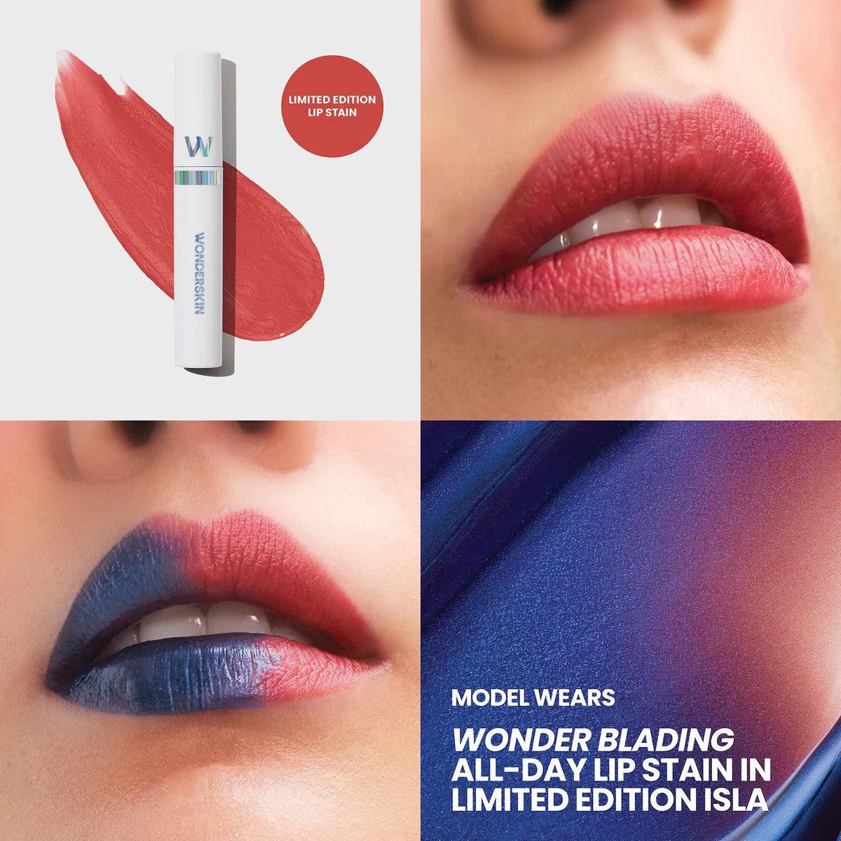 Wonderskin | Holiday Lip Stain and Lip Liner Trio Makeup Gift Set