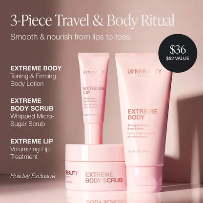 INNBEAUTY PROJECT | Extreme Indulgence Trio Holiday Exclusive Body + Lip Set