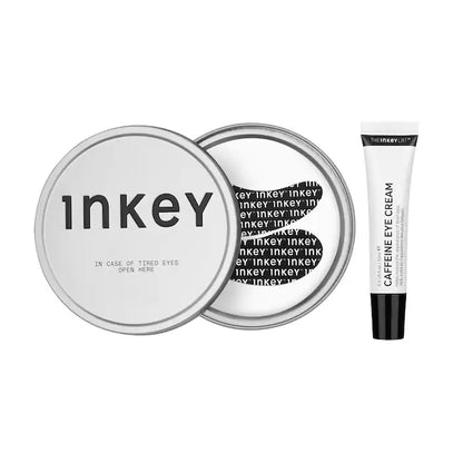 The INKEY List | Running on Caffeine Eye Cream & Reusable Eye Patches Gift Set for Depuffing & Dark Circles