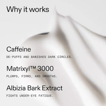 The INKEY List | Running on Caffeine Eye Cream & Reusable Eye Patches Gift Set for Depuffing & Dark Circles