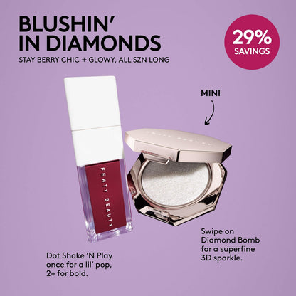 Fenty Beauty by Rihanna | Blushin' In Diamonds Liquid Blush + Highlighter Duo Makeup Gift Set
